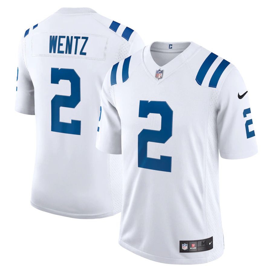 Men Indianapolis Colts #2 Carson Wentz Nike White Vapor Limited NFL Jersey->indianapolis colts->NFL Jersey